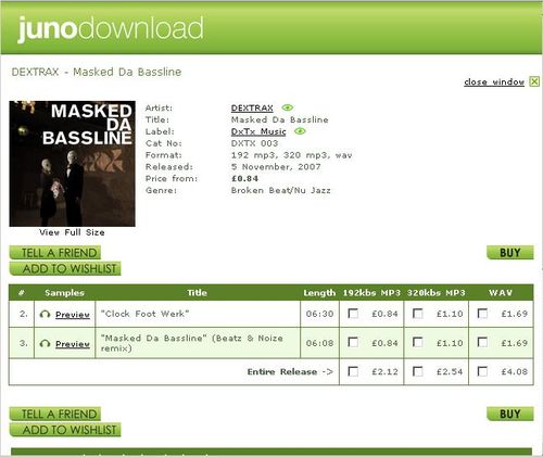 Maskeddabassline-junodownload